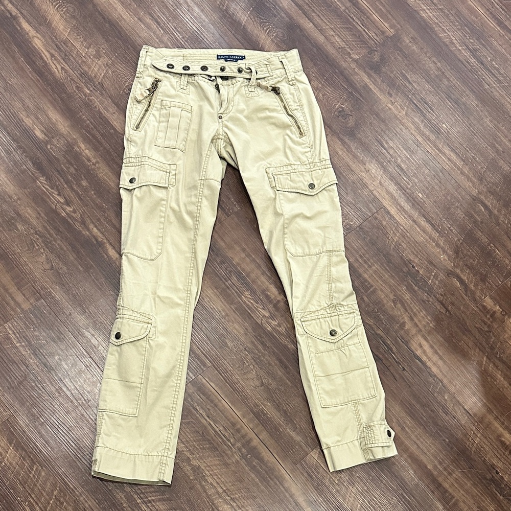 Vintage Ralph Lauren Beige Cargo Pants‎
